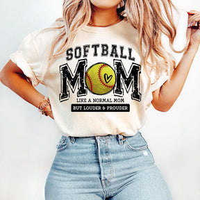 Loud and Proud Softball Mom T-shirt