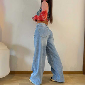 Vintage Loose Wide Leg High Waist Jeans