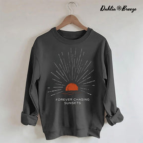 Sweat-shirt coucher de soleil sur la plage