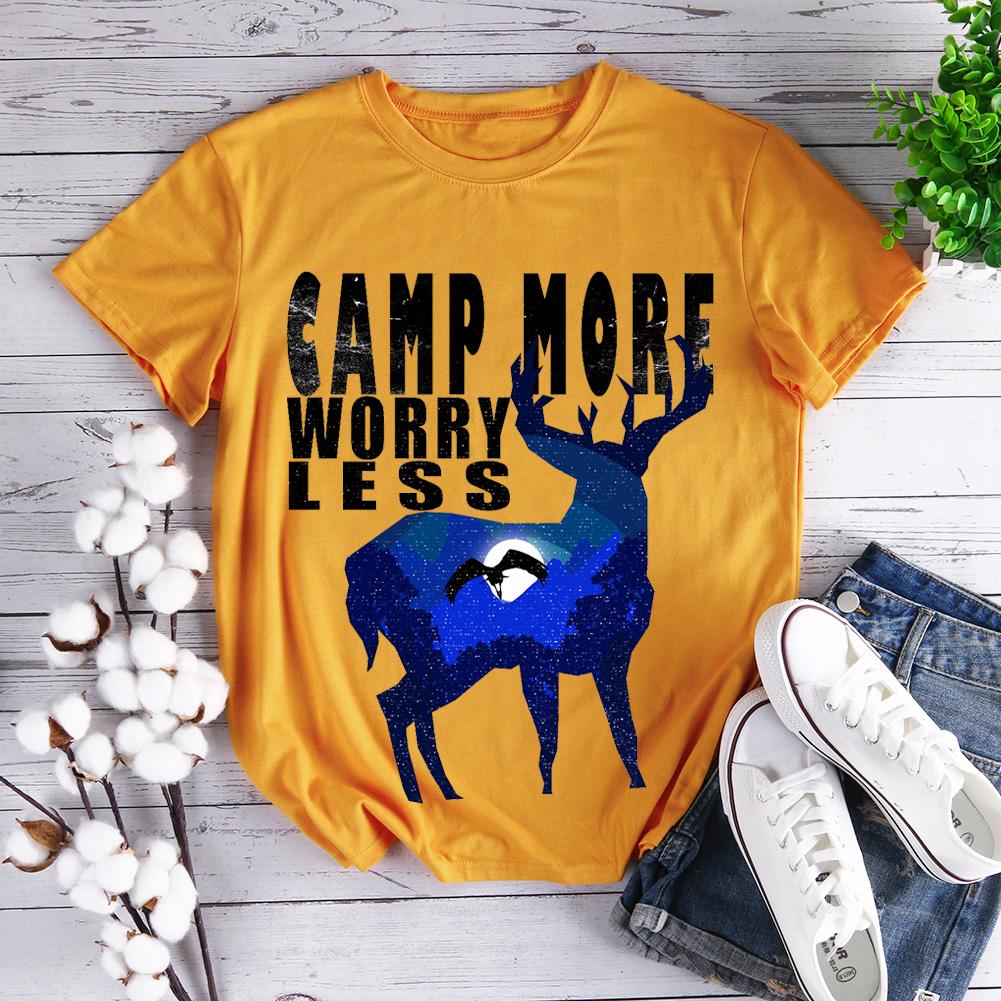 Camp More Worry Less Hiking T-shirt