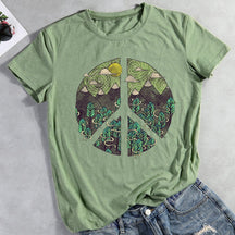 Peaceful Landscape Hiking T-shirt