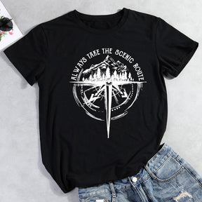 Always Take The Scenic Route Hiking T-shirt