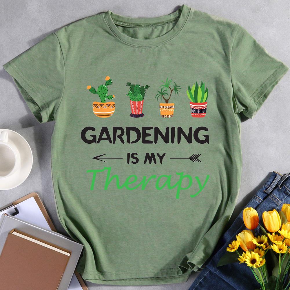 Gardening Is My Therapy Hiking T-shirt