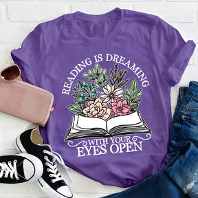 T-shirt Lire, c'est rêver les yeux ouverts