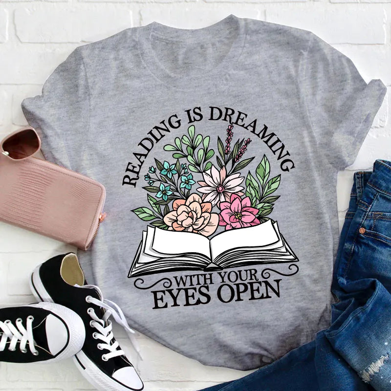 T-shirt Lire, c'est rêver les yeux ouverts