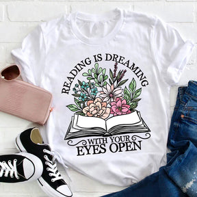 T-shirt Lire, c'est rêver les yeux ouverts