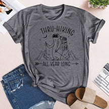 Thru-Hiking All Year Long Hiking T-shirt