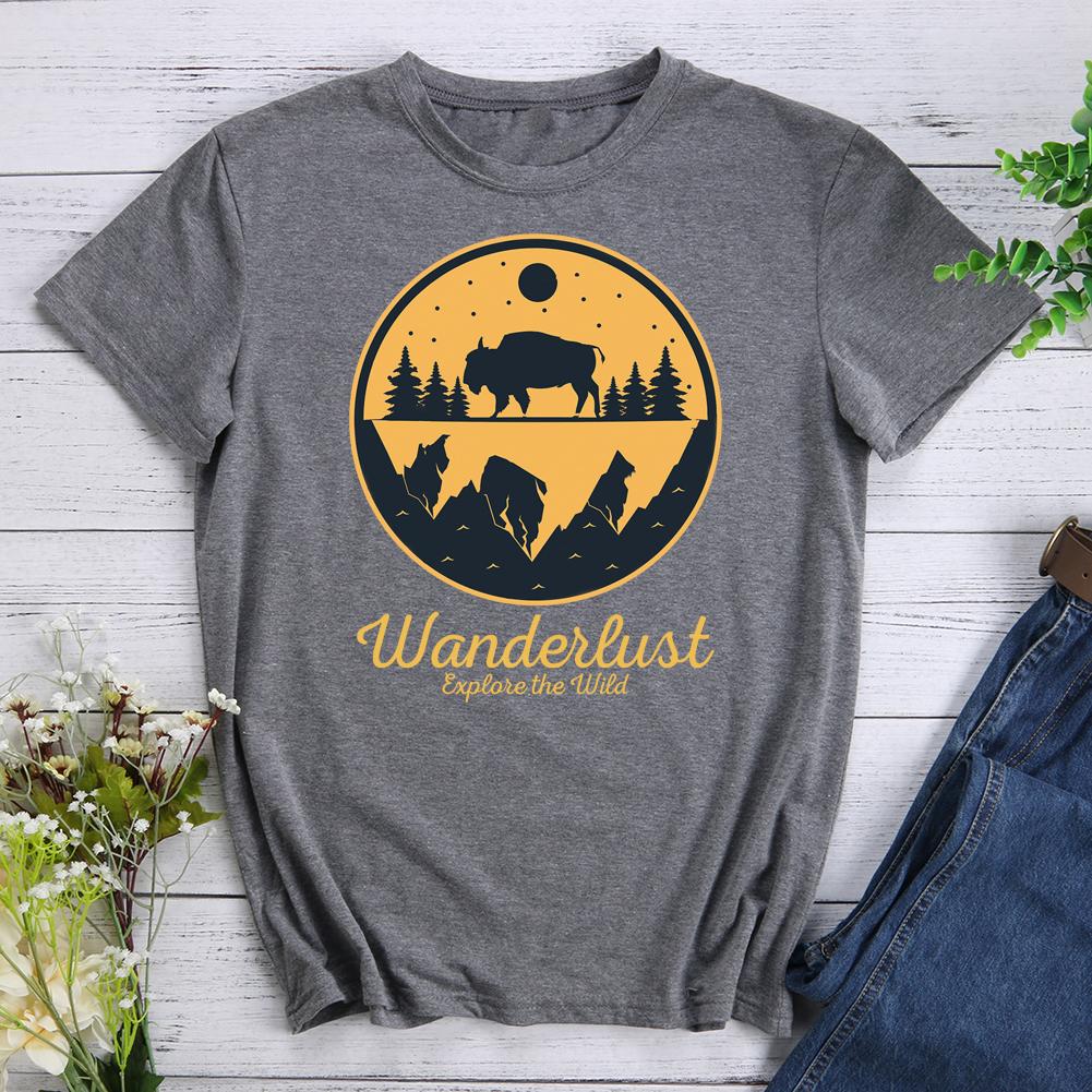 Wanderlust Explore The Wild Hiking T-shirt