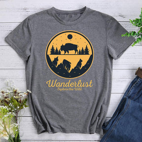 Wanderlust Explore The Wild Hiking T-shirt