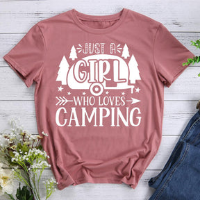 Just a Girl Who Loves Camping T-shirt