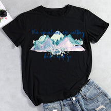 Mountains Are Calling Hiking T-shirt