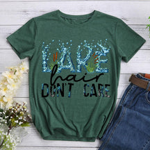 Lake Hair Don't Care Hiking T-shirt