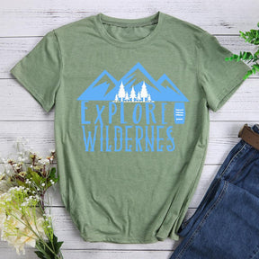 Explore The Wilderness Mountain Hiking T-shirt