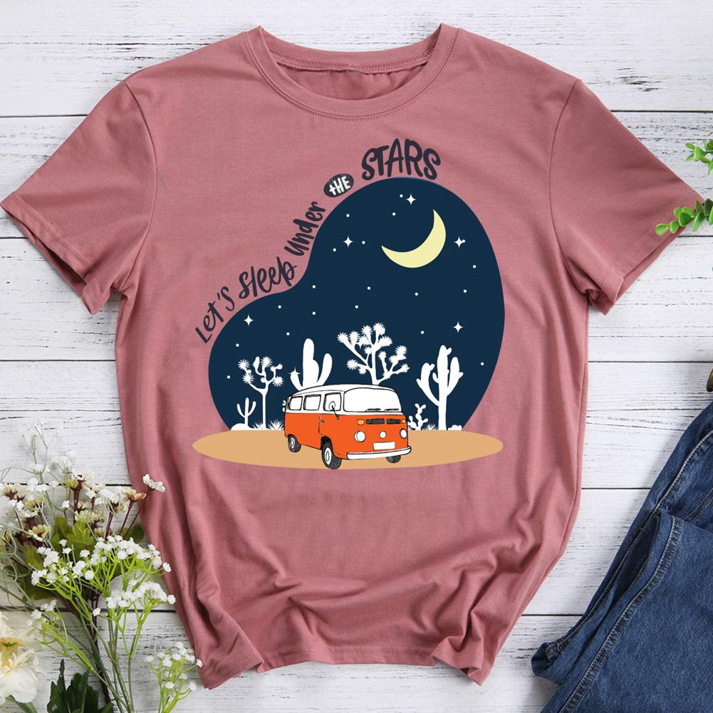 Let's Sleep Under The Star Hiking T-shirt