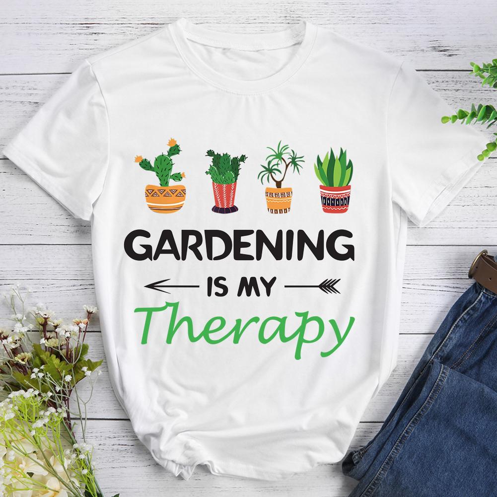 Gardening Is My Therapy Hiking T-shirt