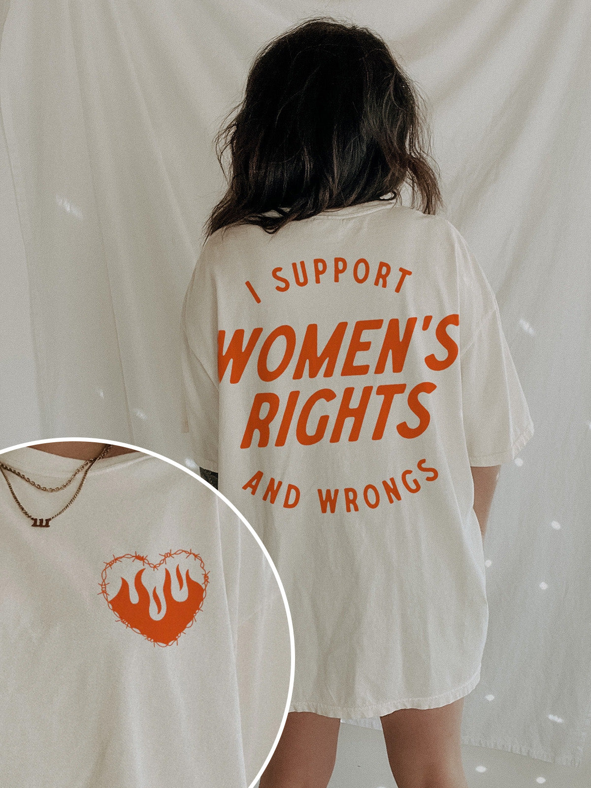 Vintage I Support Women's Rights And Wrongs T-shirt