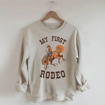 My First Rodeo Crewneck Sweatshirt