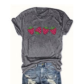 Strawberry Print T-shirt