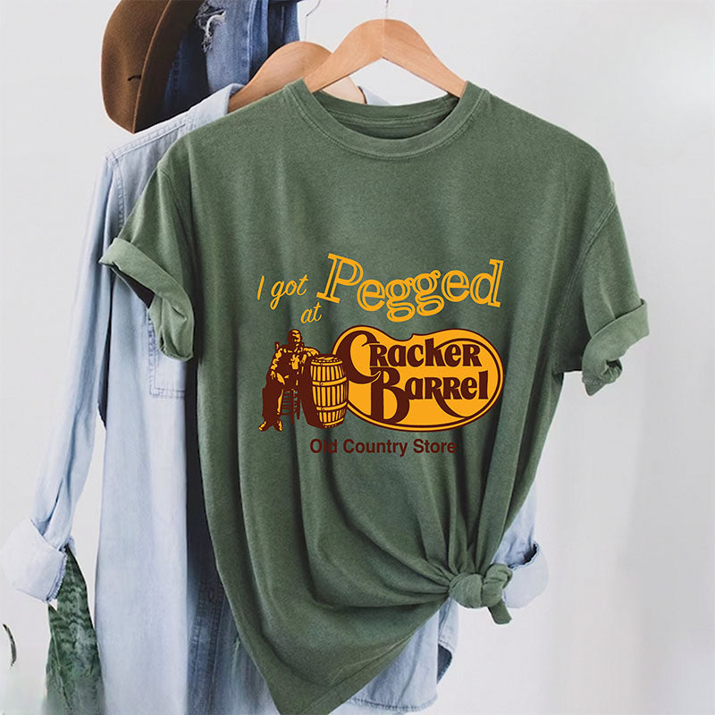 I Got Pegged at Cracker Barrel Old Country Store T-shirt