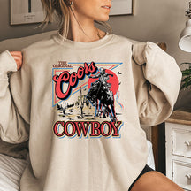 Sweat-shirt cowboy western Coors