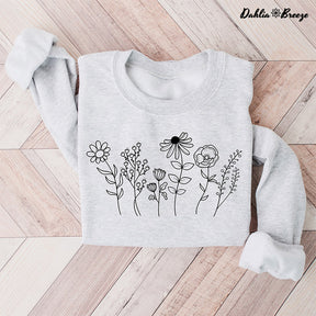 Sweat-shirt à col rond Wildflower Nature