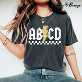 Abcd Teacher Crewneck T-shirt