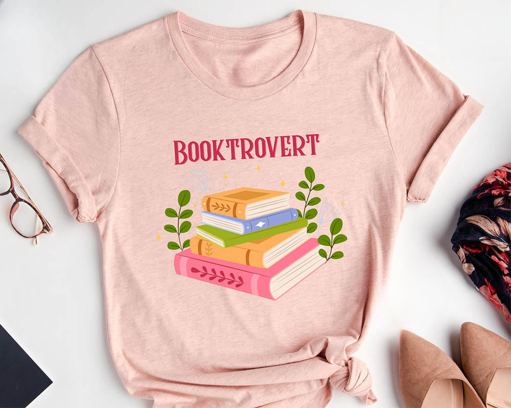 T-shirt mignon d’amant de livre de Booktrovert