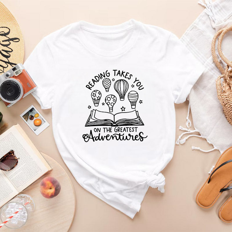 Reading Adventures Funny T-shirt