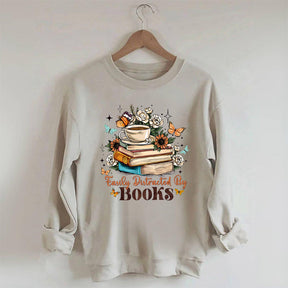 Easily Distracted By Books Sweatshirt