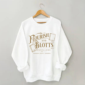 Flourish And Blotts Book Lover Sweatshirt