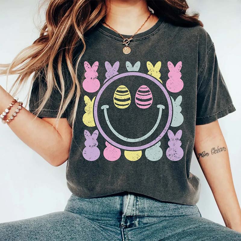 Cute Easter Print T-shirt