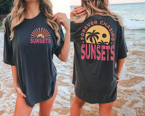 T-shirt Pour toujours à la poursuite des couchers de soleil