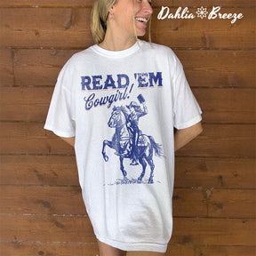 Bookish Cowgirl Book Lover T-shirt