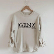 Sweat-shirt Gen X élevé avec de l'eau et de la négligence