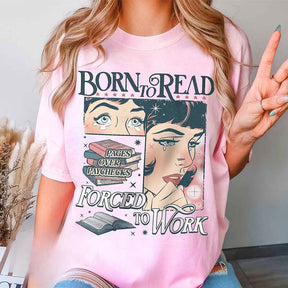 Born To Read Bookish Funny Dark Romance T-shirt