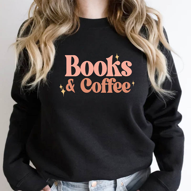 Sweat-shirt Livres et café