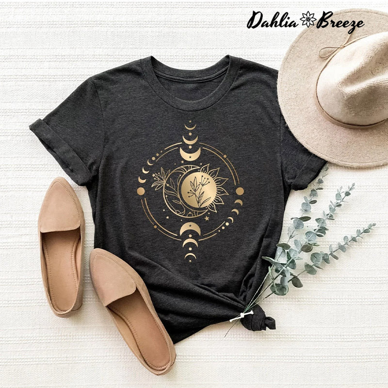 Mystic Moon And Sun T-shirt