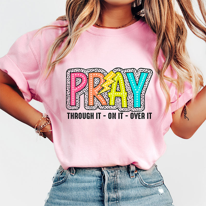 Pray On It Groovy Mama T-shirt