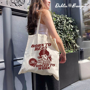 Born To Read Bookish Tote Bag