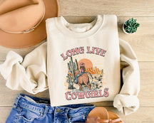 Longue vie aux cow-girls, sweat-shirt western