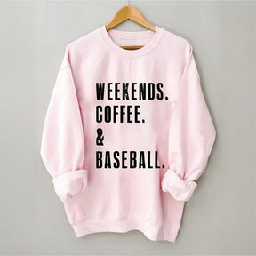 Weekend Coffee & Baseball Sweatshirt