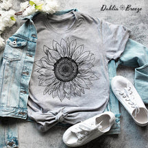 T-shirt tendance imprimé tournesol