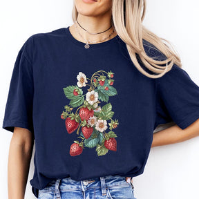 Floral Strawberry Trendy T-shirt