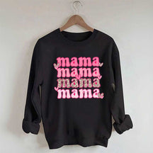 Sweat-shirt imprimé mignon coeur maman