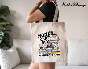 Book Lover Tote Bag