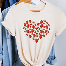 Strawberry Heart Fruit Lover T-shirt