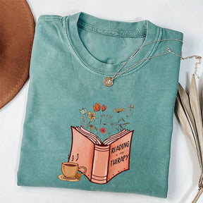 Reading Is My Therapy T-shirt