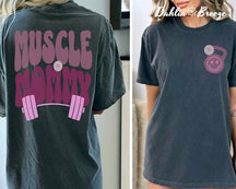 T-shirt de couverture de pompe de maman musculaire