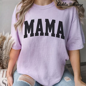 T-shirt tendance imprimé lettre Mama