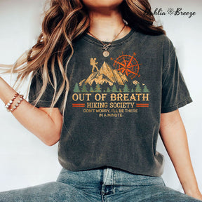 Out of Breath Hiking Vintage Hiking T-shirt